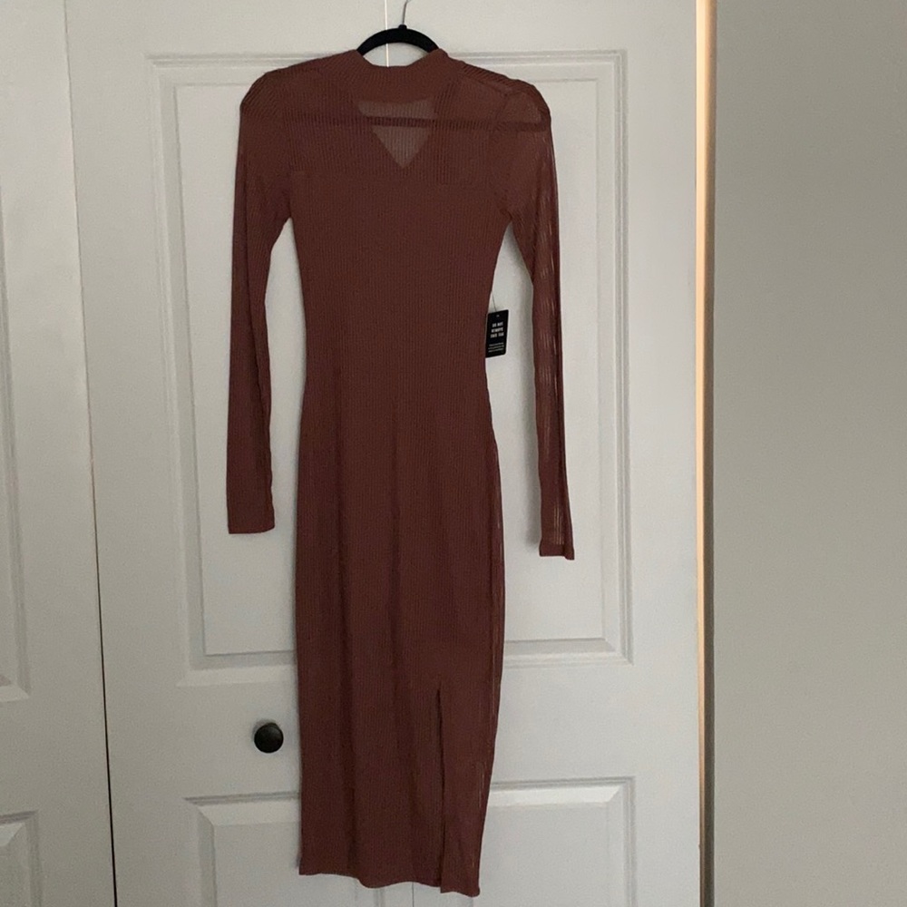Mock neck dress